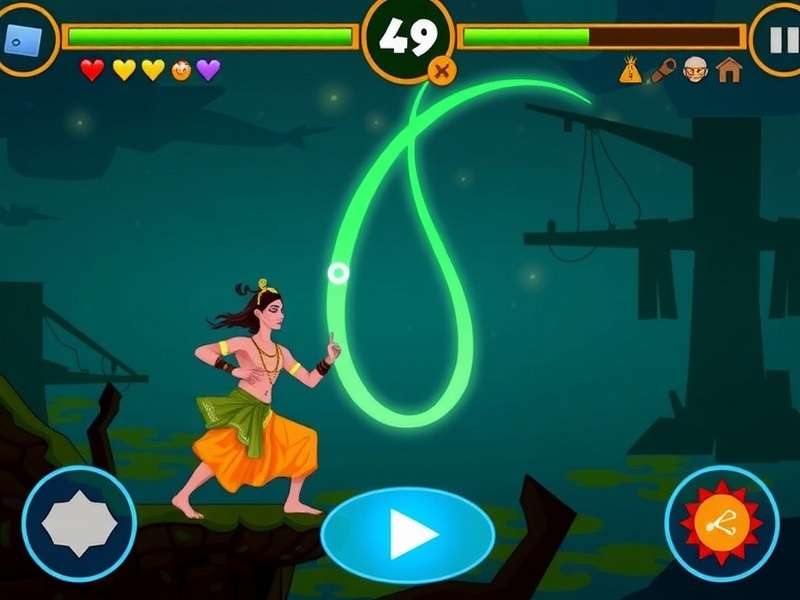 Shiva Tandava Dance Challenge Gameplay Screenshot